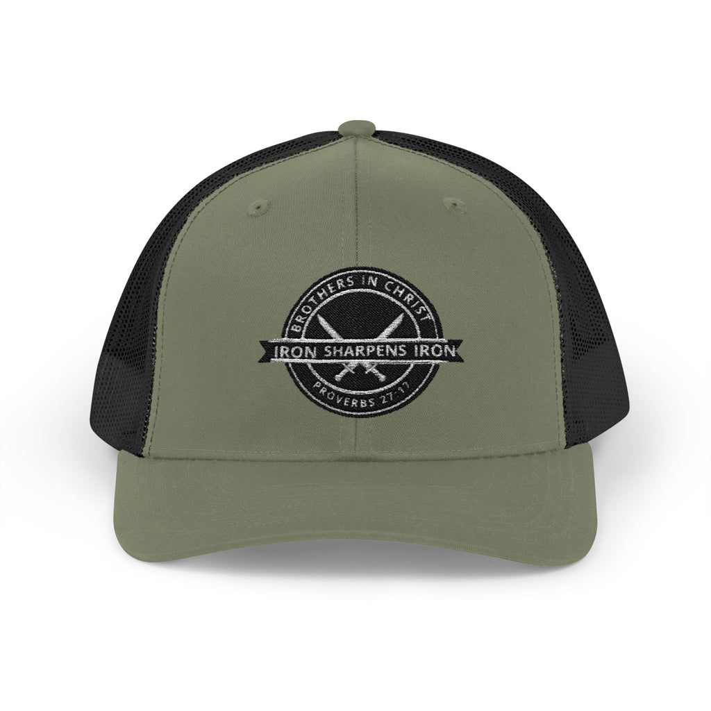 Iron Sharpens Iron Snapback Trucker Cap | Distressed Logo Patch