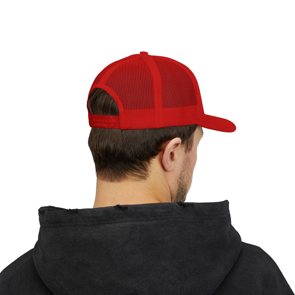 Iron Sharpens Iron Snapback Trucker Cap | Distressed Logo Patch