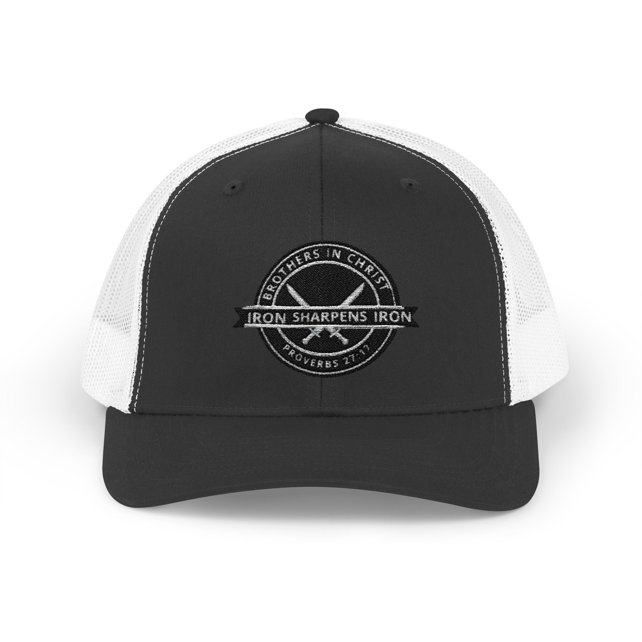 Iron Sharpens Iron Snapback Trucker Cap | Distressed Logo Patch