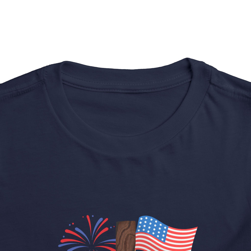 Toddler Tee — USA Cross Flag Patriotic 4th of July Shirt