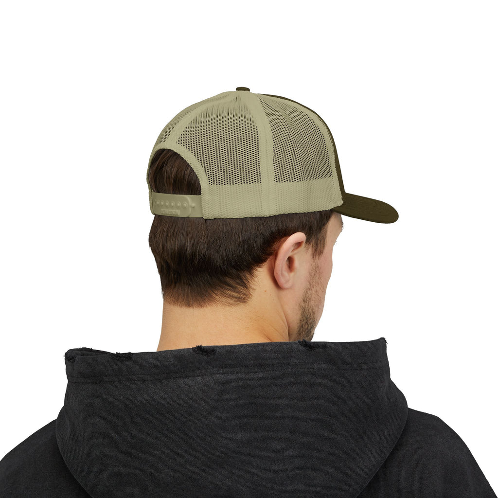 Iron Sharpens Iron Snapback Trucker Cap | Distressed Logo Patch