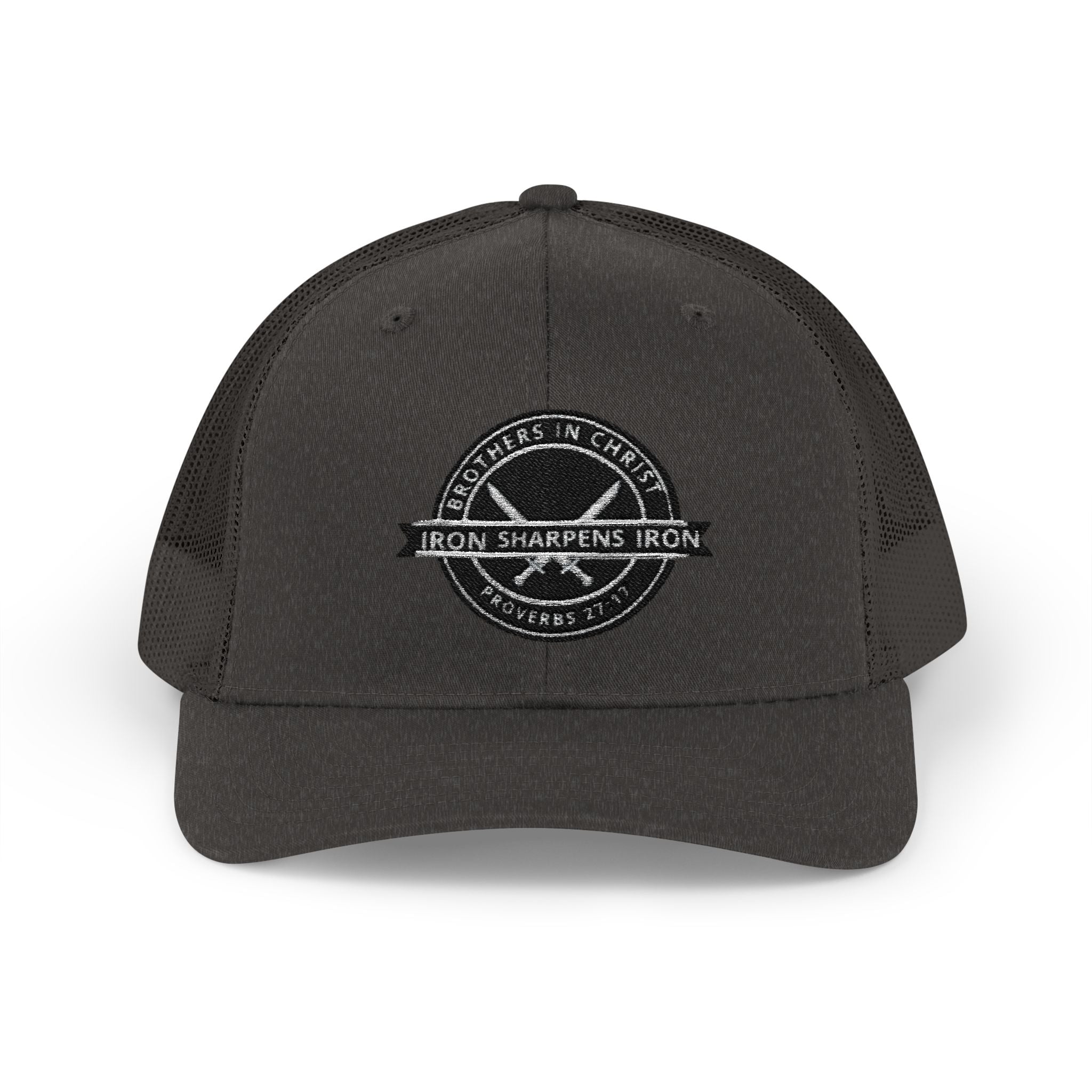 Iron Sharpens Iron Snapback Trucker Cap | Distressed Logo Patch