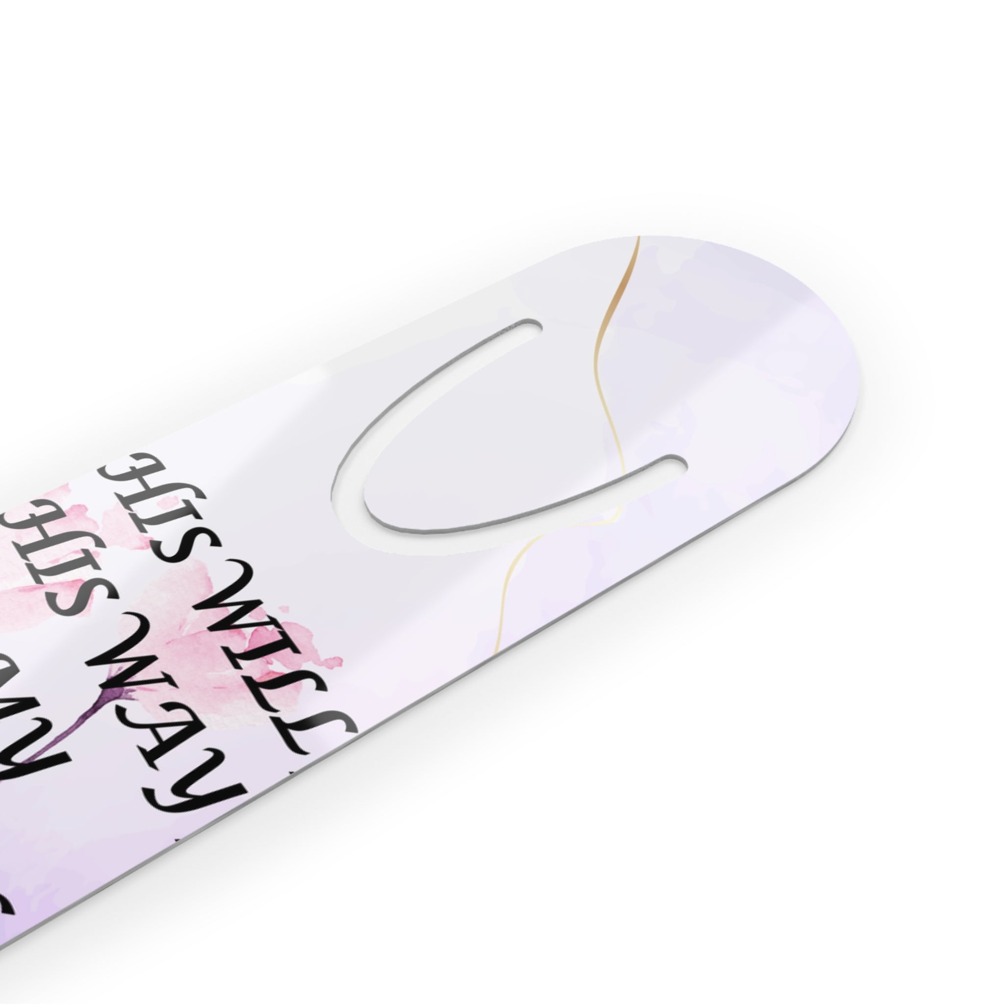 His Will His Way My Faith Jeremiah 29:11 Bookmark | Floral Scripture Metal Bookmark