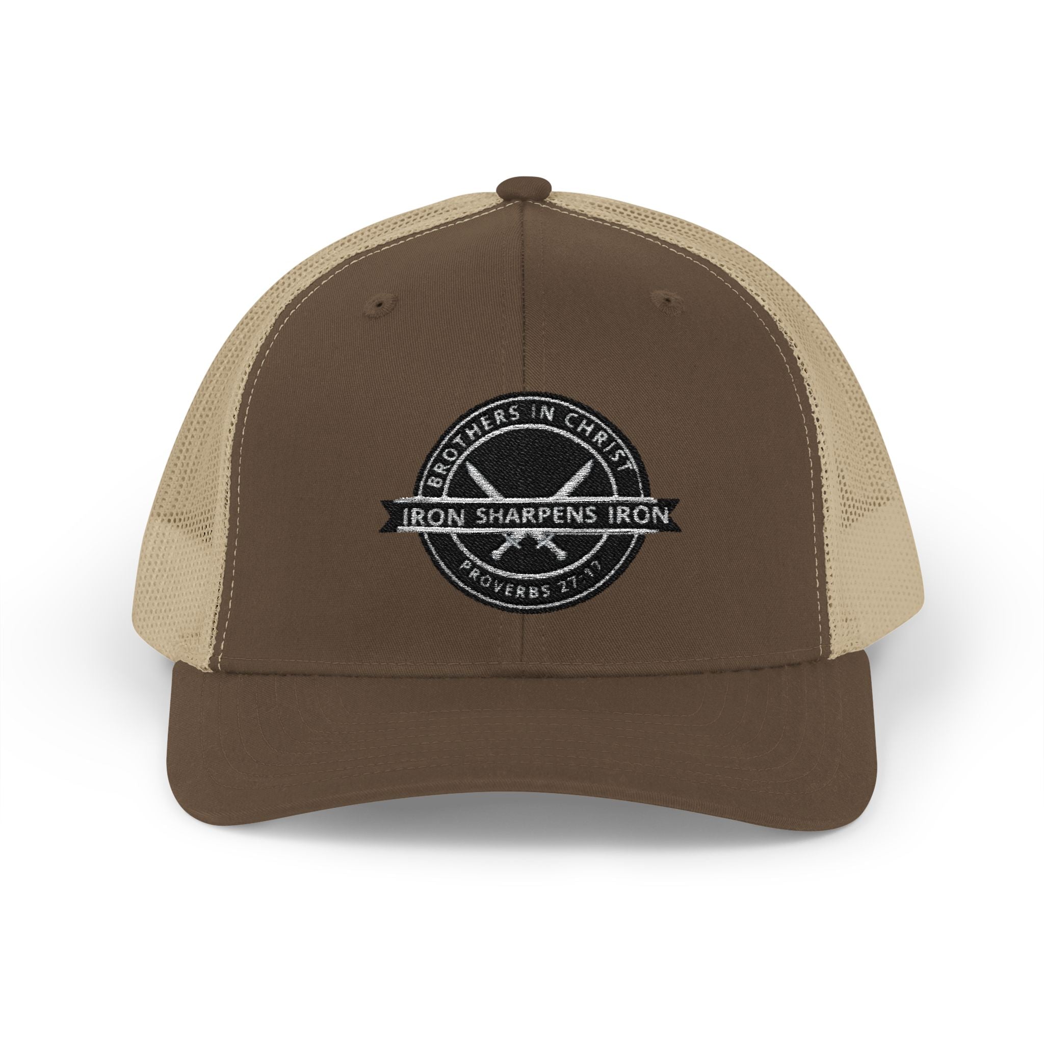 Iron Sharpens Iron Snapback Trucker Cap | Distressed Logo Patch