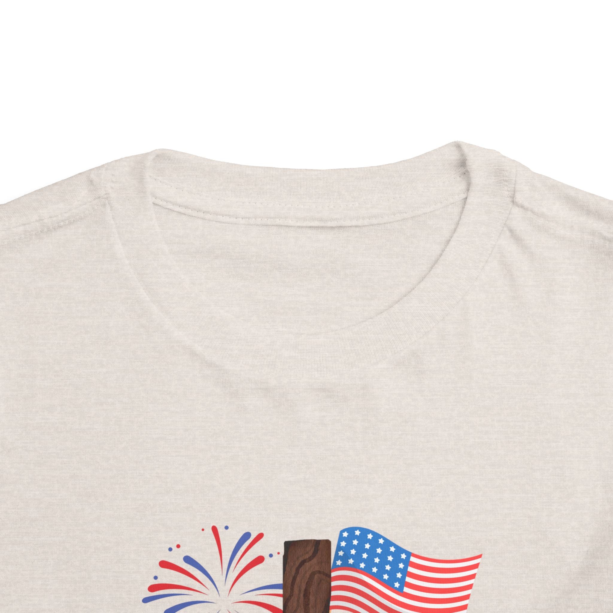 Toddler Tee — USA Cross Flag Patriotic 4th of July Shirt