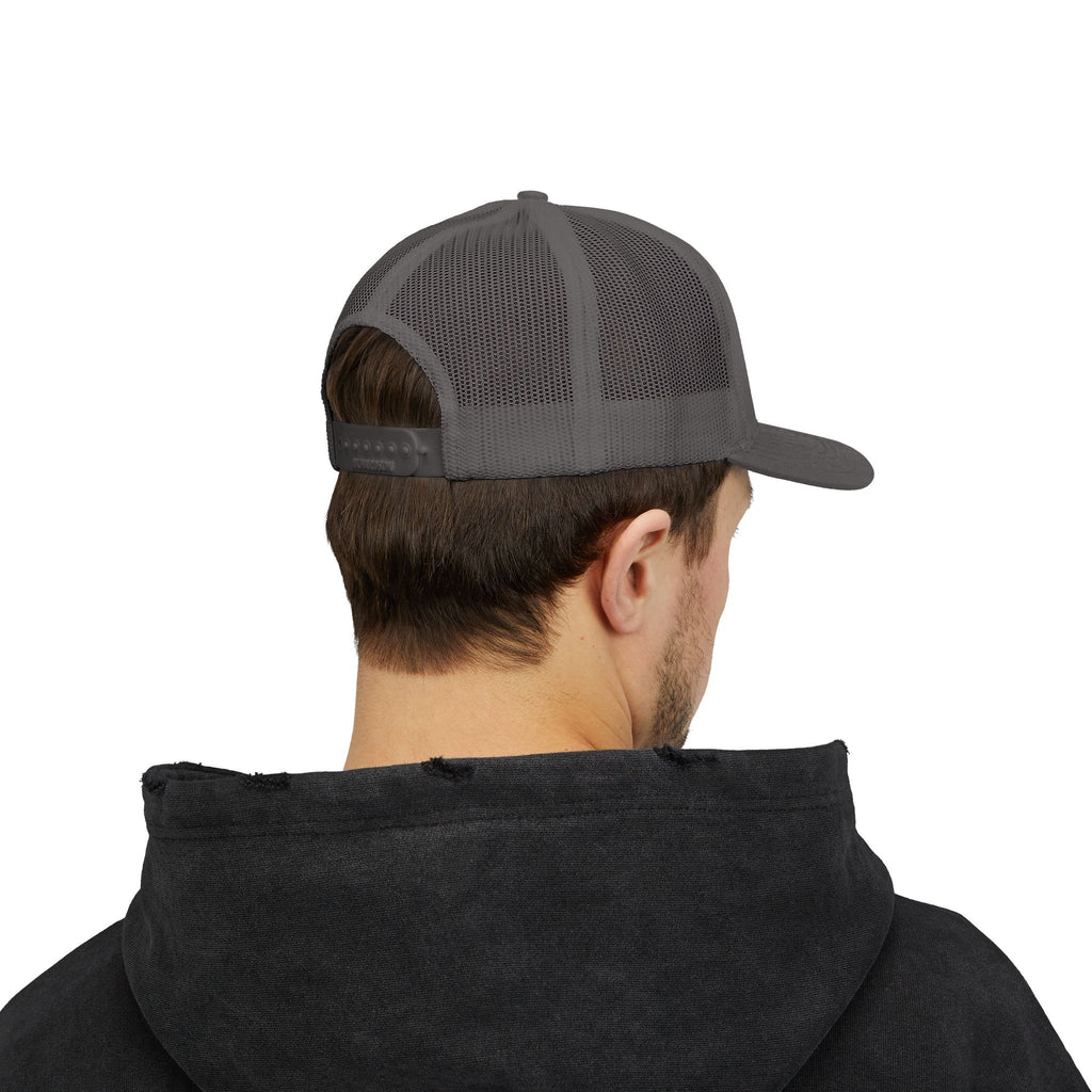Iron Sharpens Iron Snapback Trucker Cap | Distressed Logo Patch