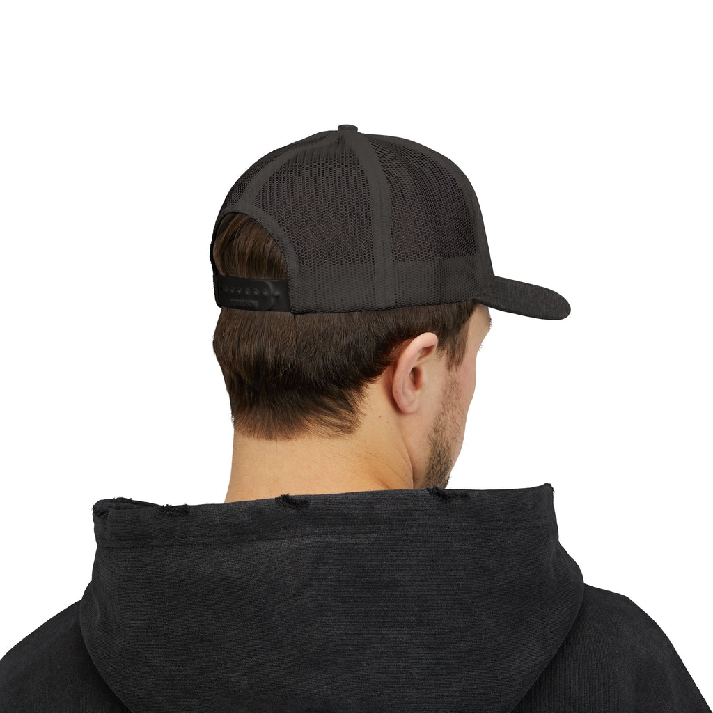 Iron Sharpens Iron Snapback Trucker Cap | Distressed Logo Patch