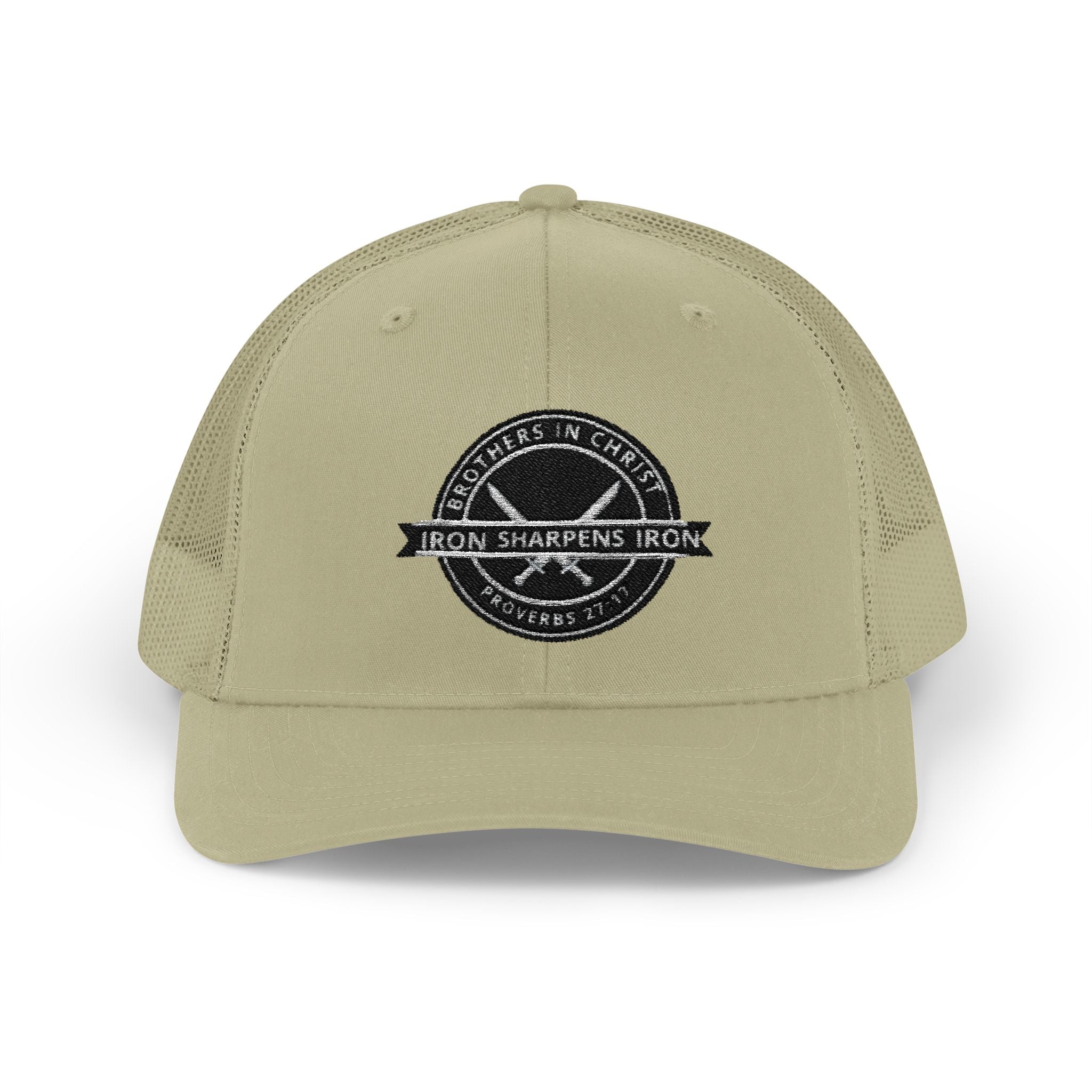 Iron Sharpens Iron Snapback Trucker Cap | Distressed Logo Patch