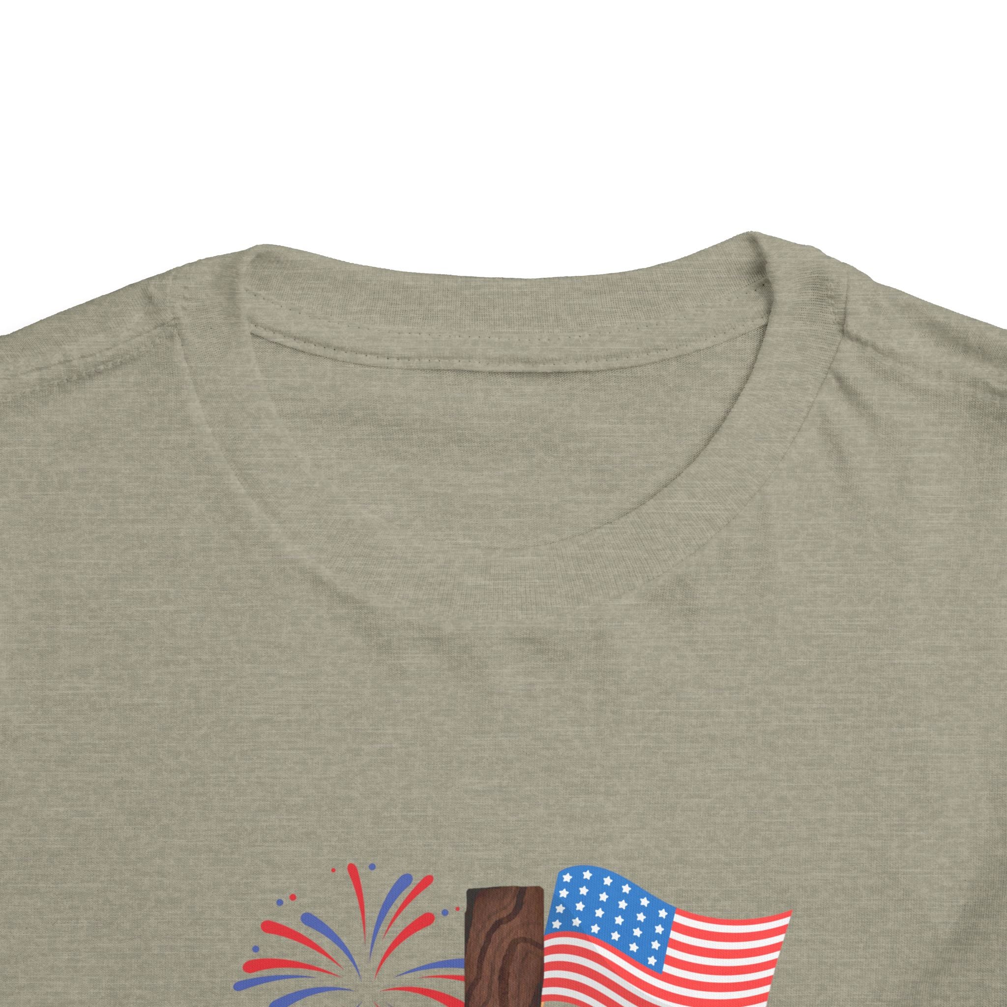 Toddler Tee — USA Cross Flag Patriotic 4th of July Shirt