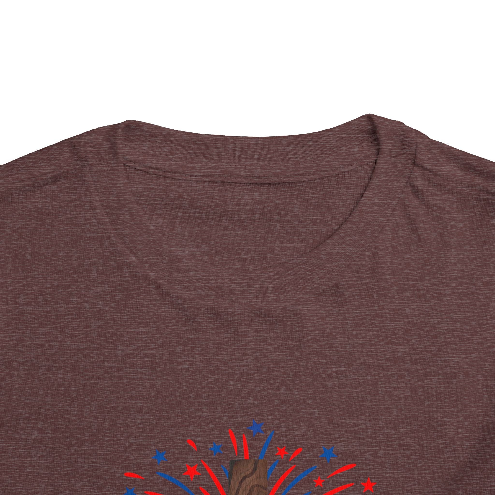 Toddler Tee - Patriotic Jesus Cross Fourth of July Kids Shirt