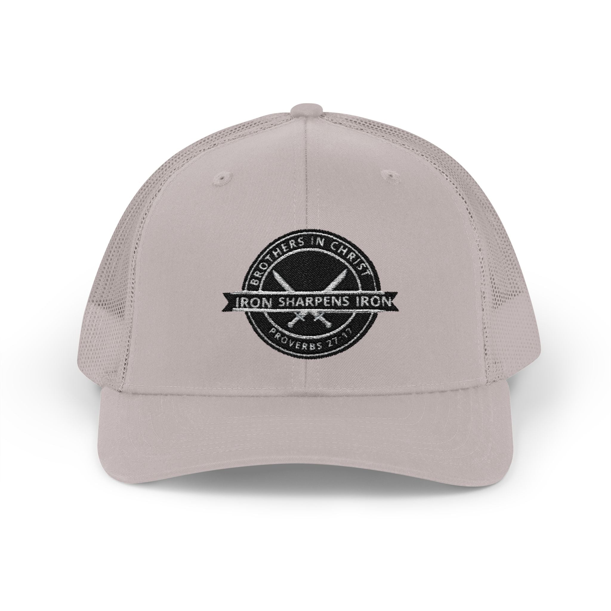 Iron Sharpens Iron Snapback Trucker Cap | Distressed Logo Patch