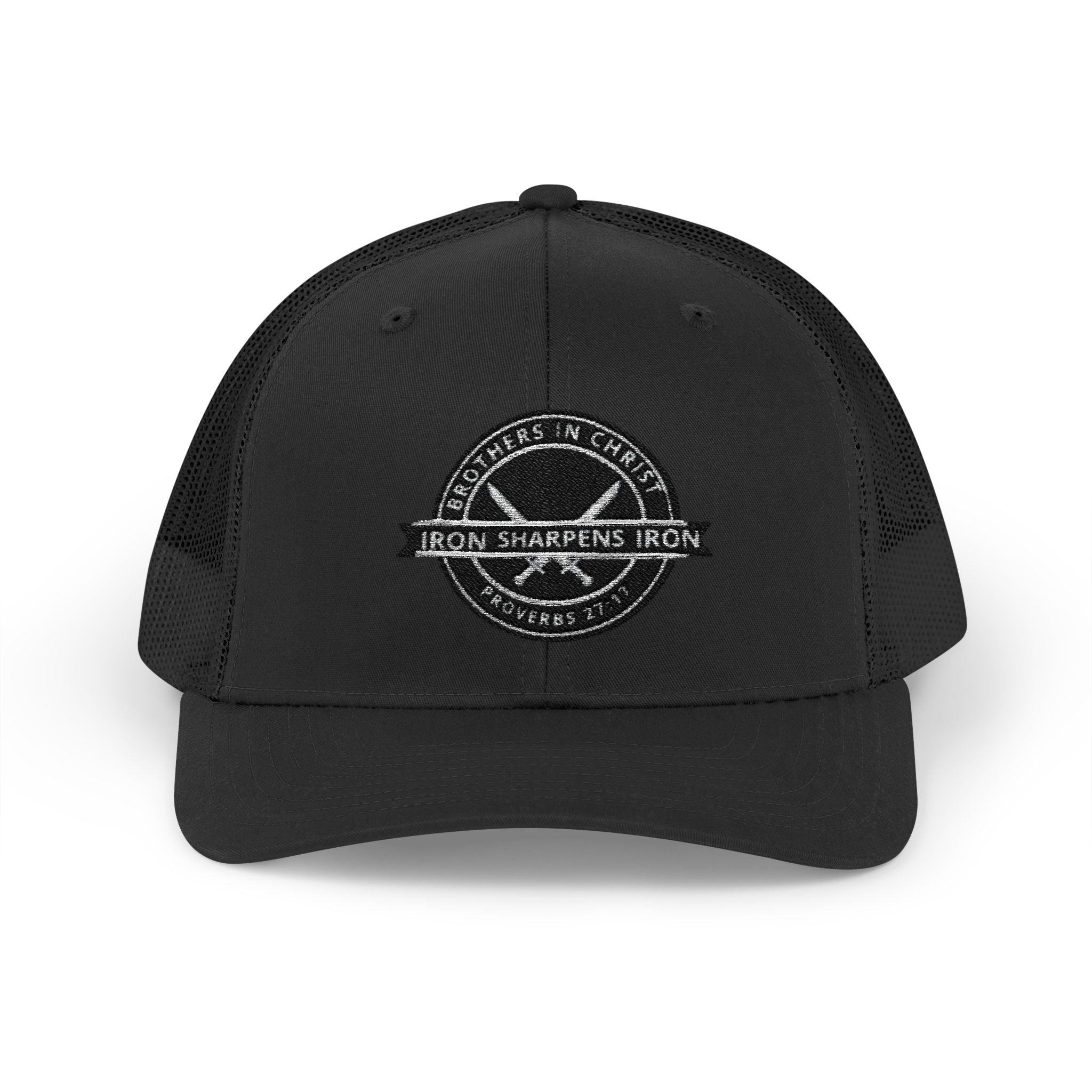 Iron Sharpens Iron Snapback Trucker Cap | Distressed Logo Patch