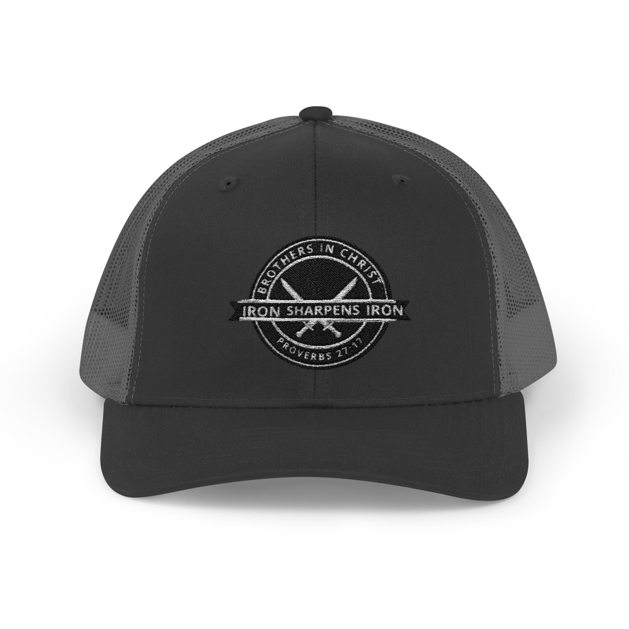 Iron Sharpens Iron Snapback Trucker Cap | Distressed Logo Patch