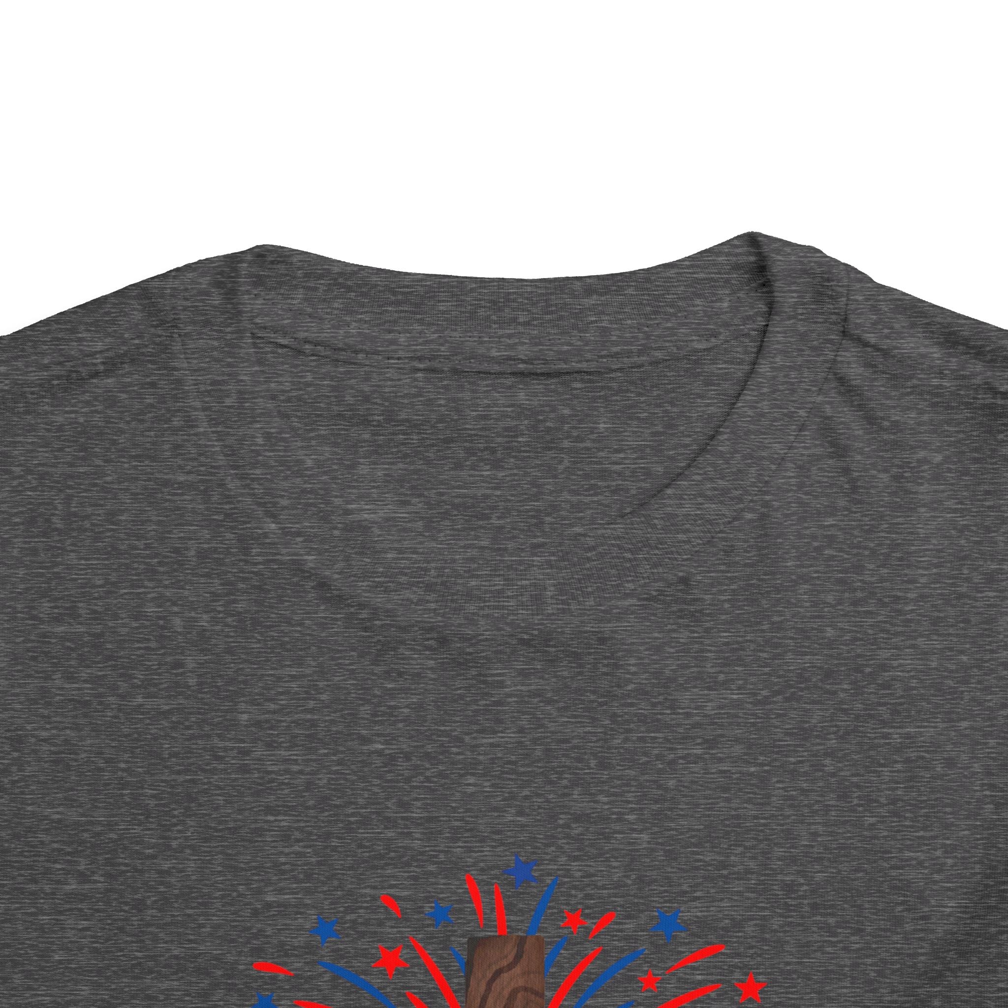 Toddler Tee - Patriotic Jesus Cross Fourth of July Kids Shirt