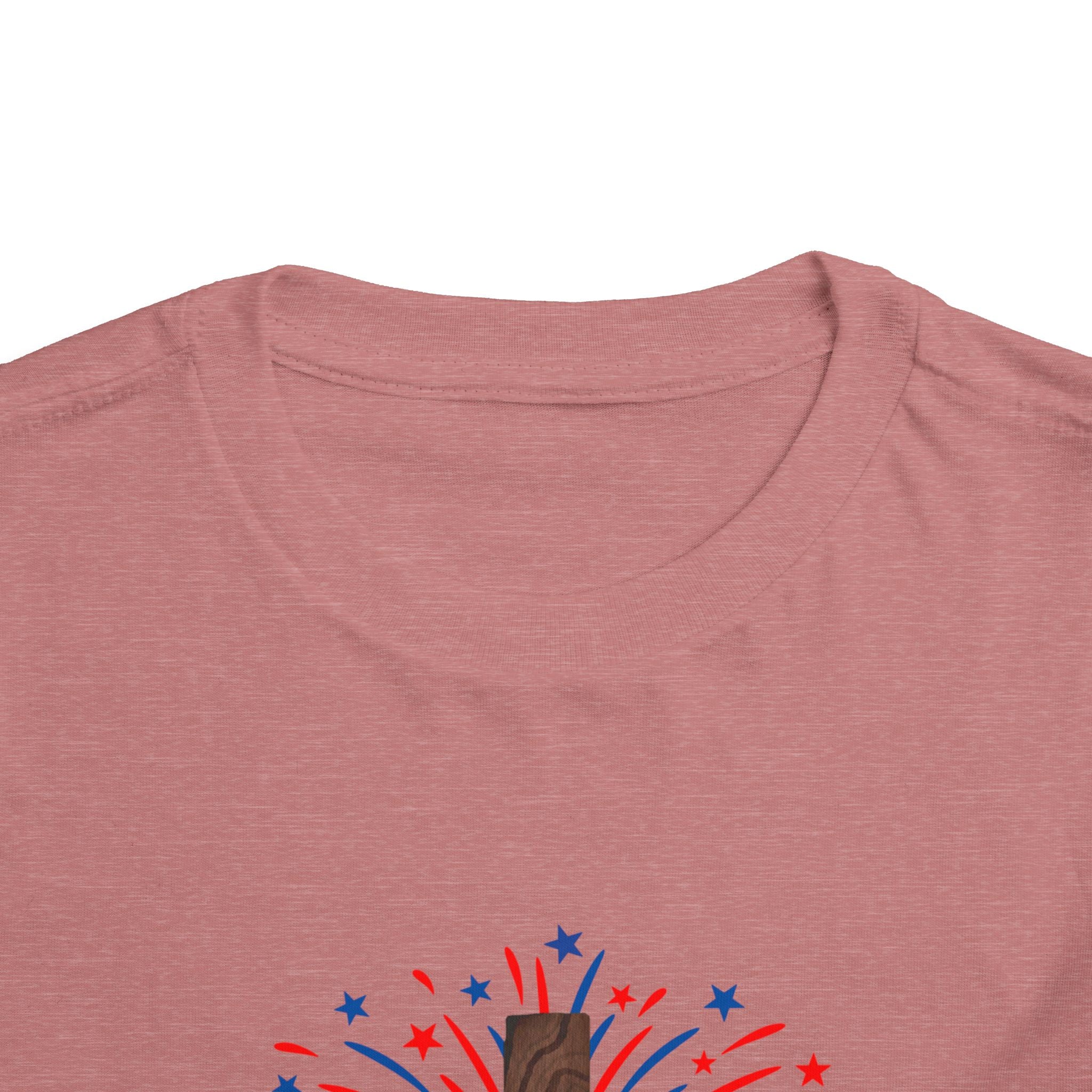 Toddler Tee - Patriotic Jesus Cross Fourth of July Kids Shirt
