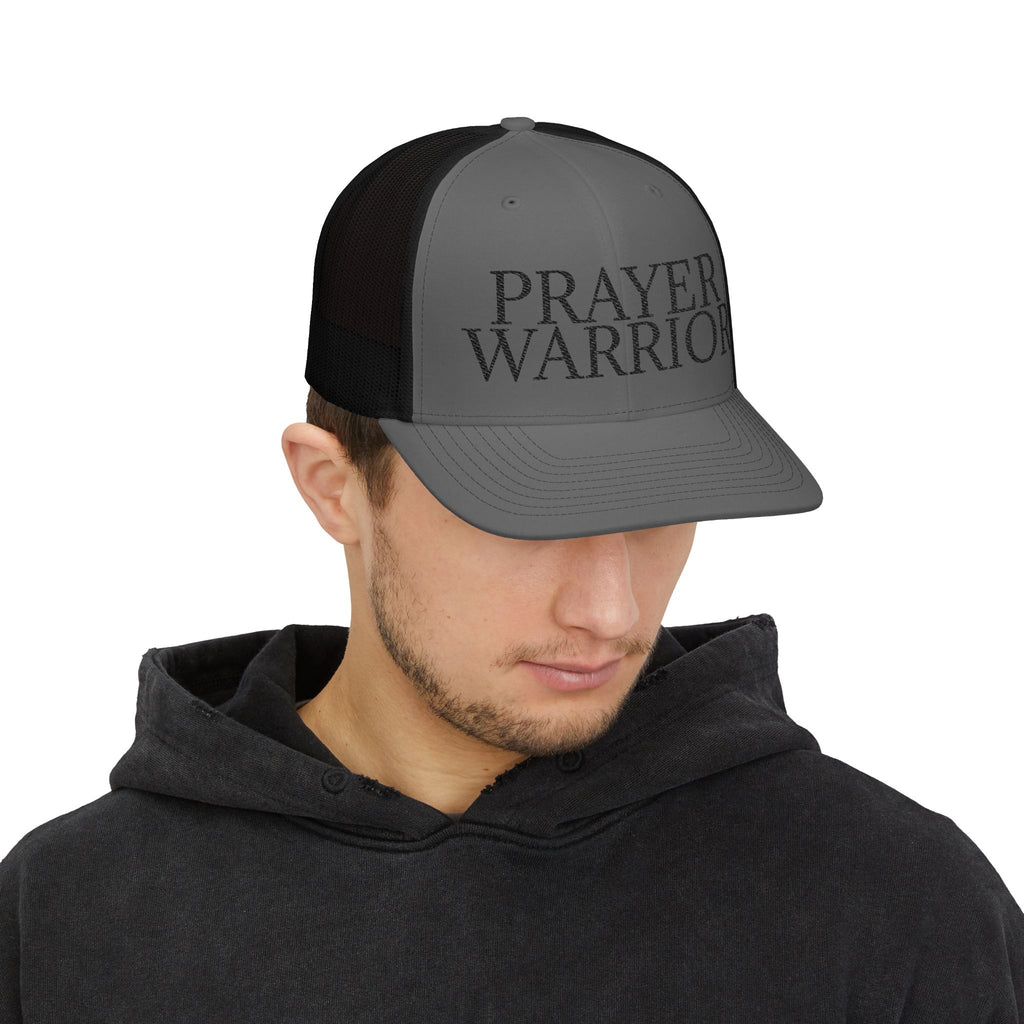 Prayer Warrior Snapback Trucker Cap | Christian Faith Mesh Hat