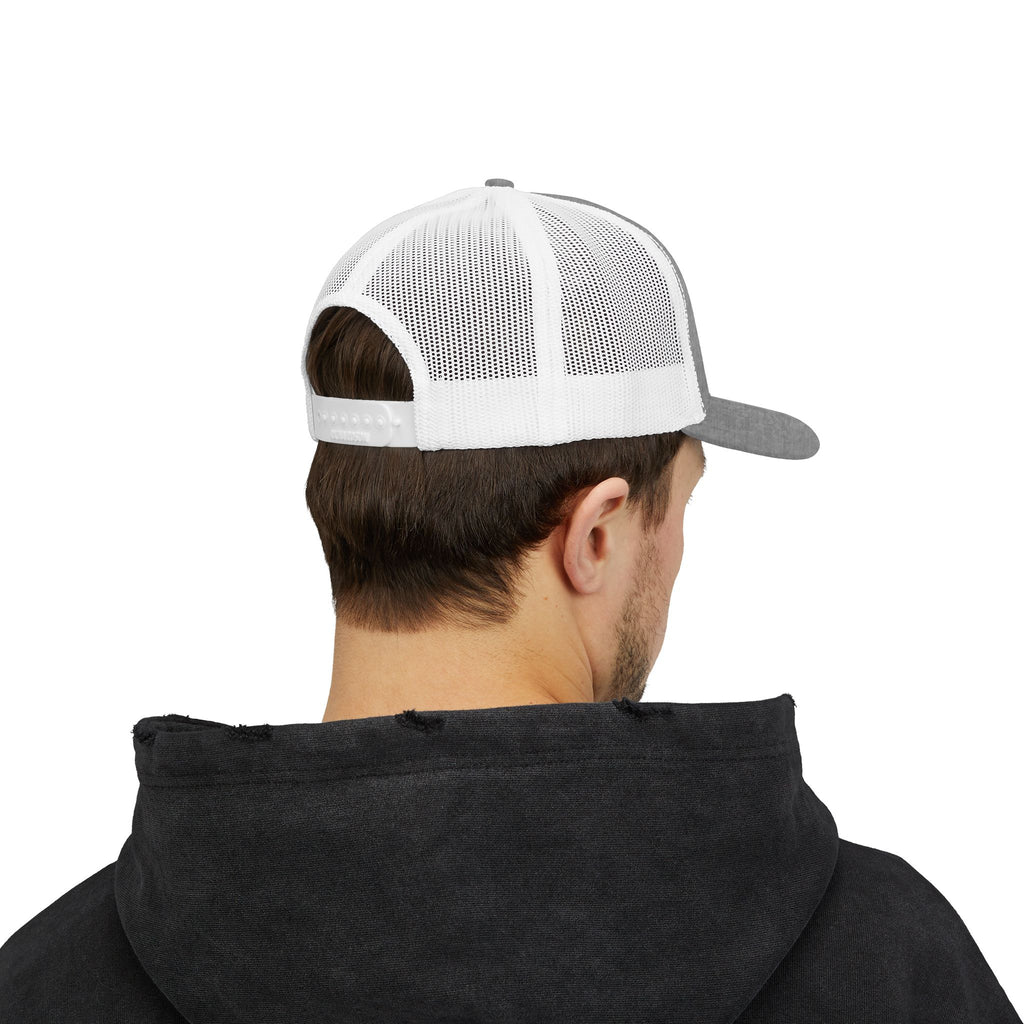 Iron Sharpens Iron Snapback Trucker Cap | Distressed Logo Patch