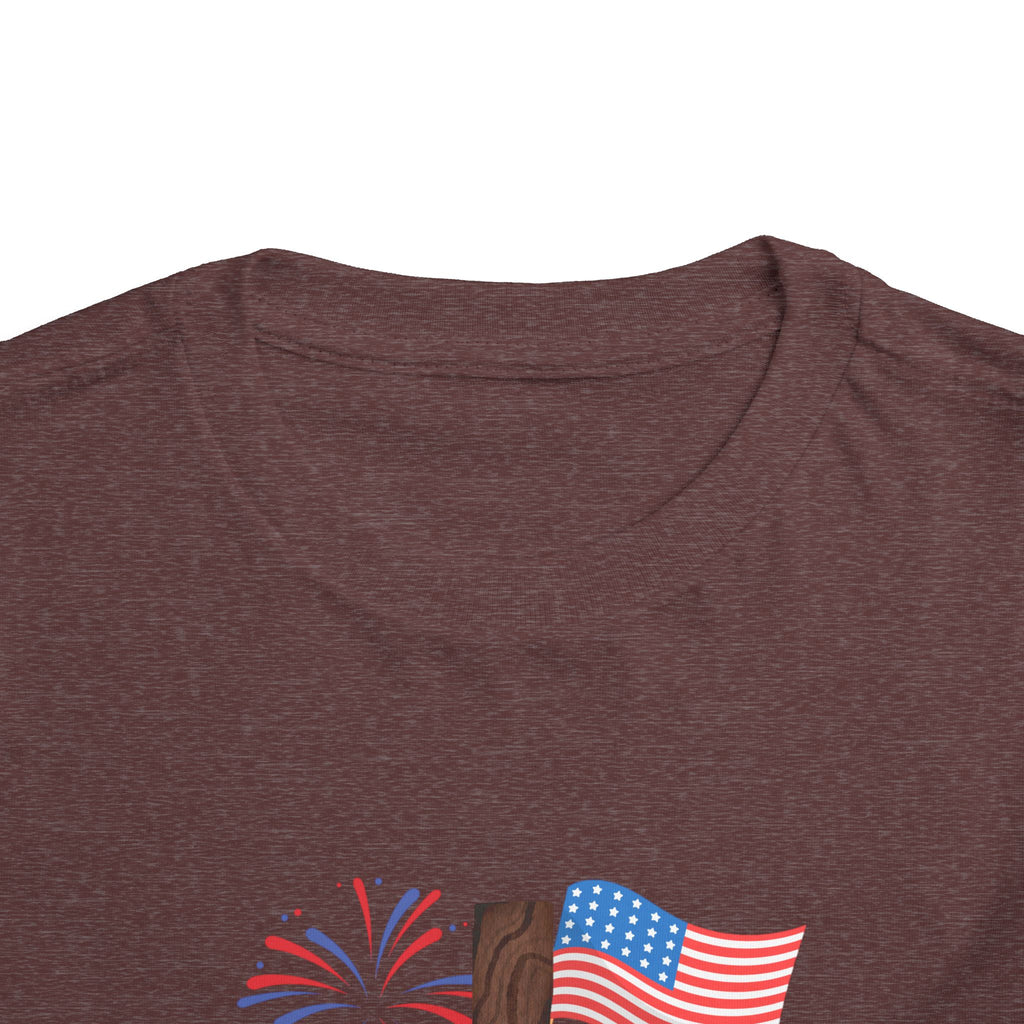 Toddler Tee — USA Cross Flag Patriotic 4th of July Shirt