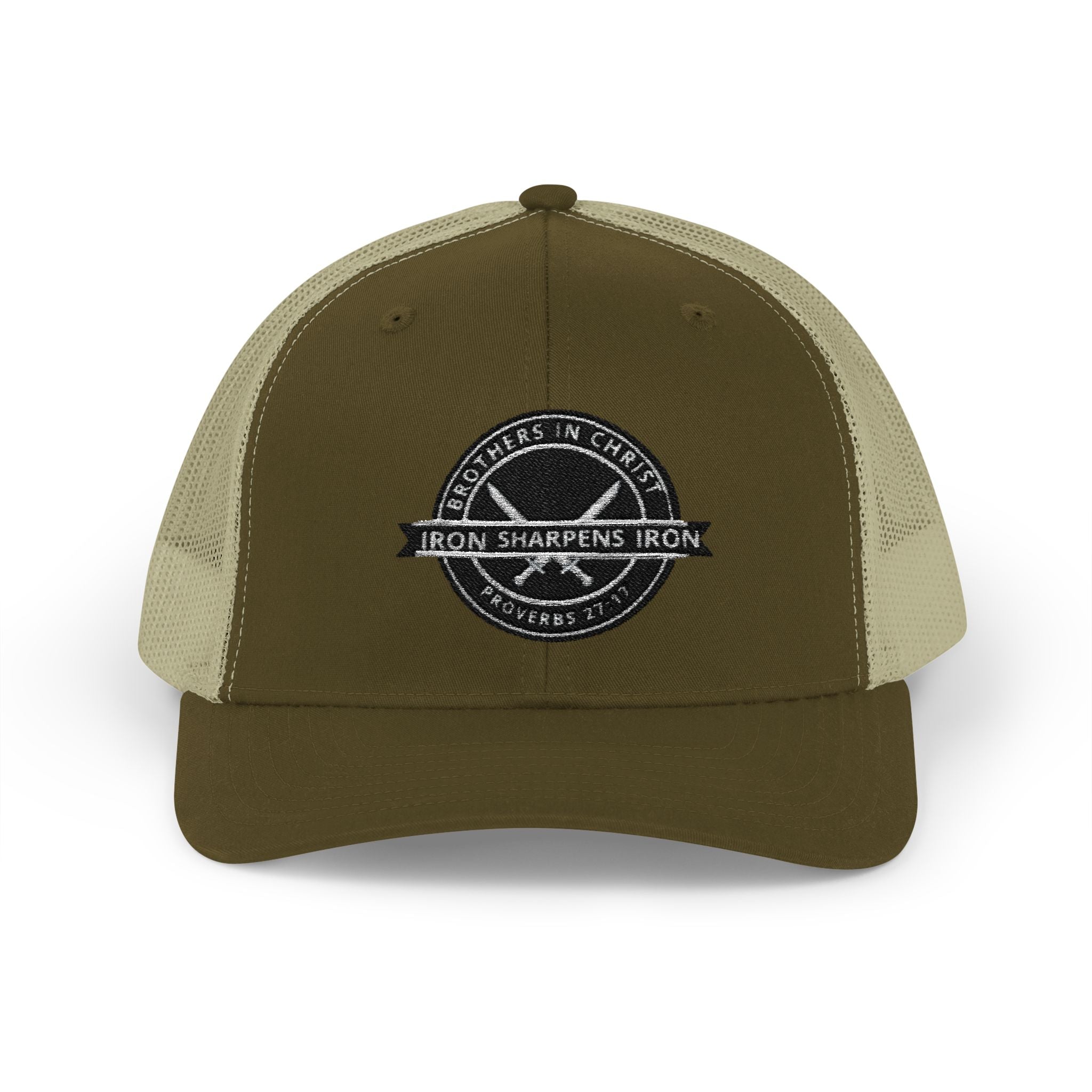 Iron Sharpens Iron Snapback Trucker Cap | Distressed Logo Patch