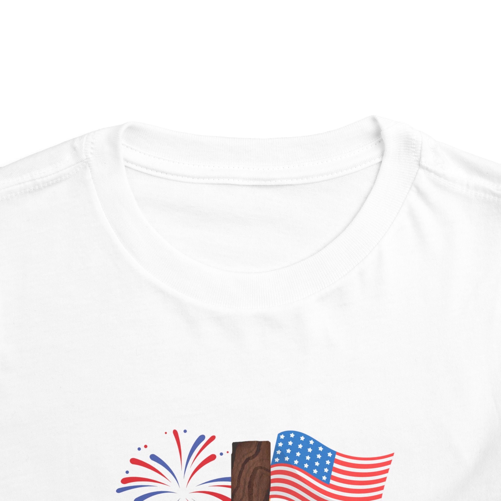 Toddler Tee — USA Cross Flag Patriotic 4th of July Shirt
