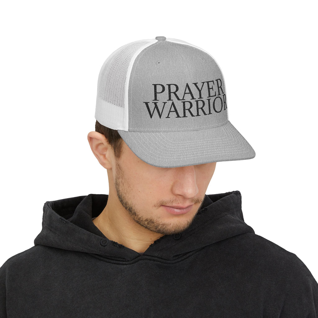 Prayer Warrior Snapback Trucker Cap | Christian Faith Mesh Hat