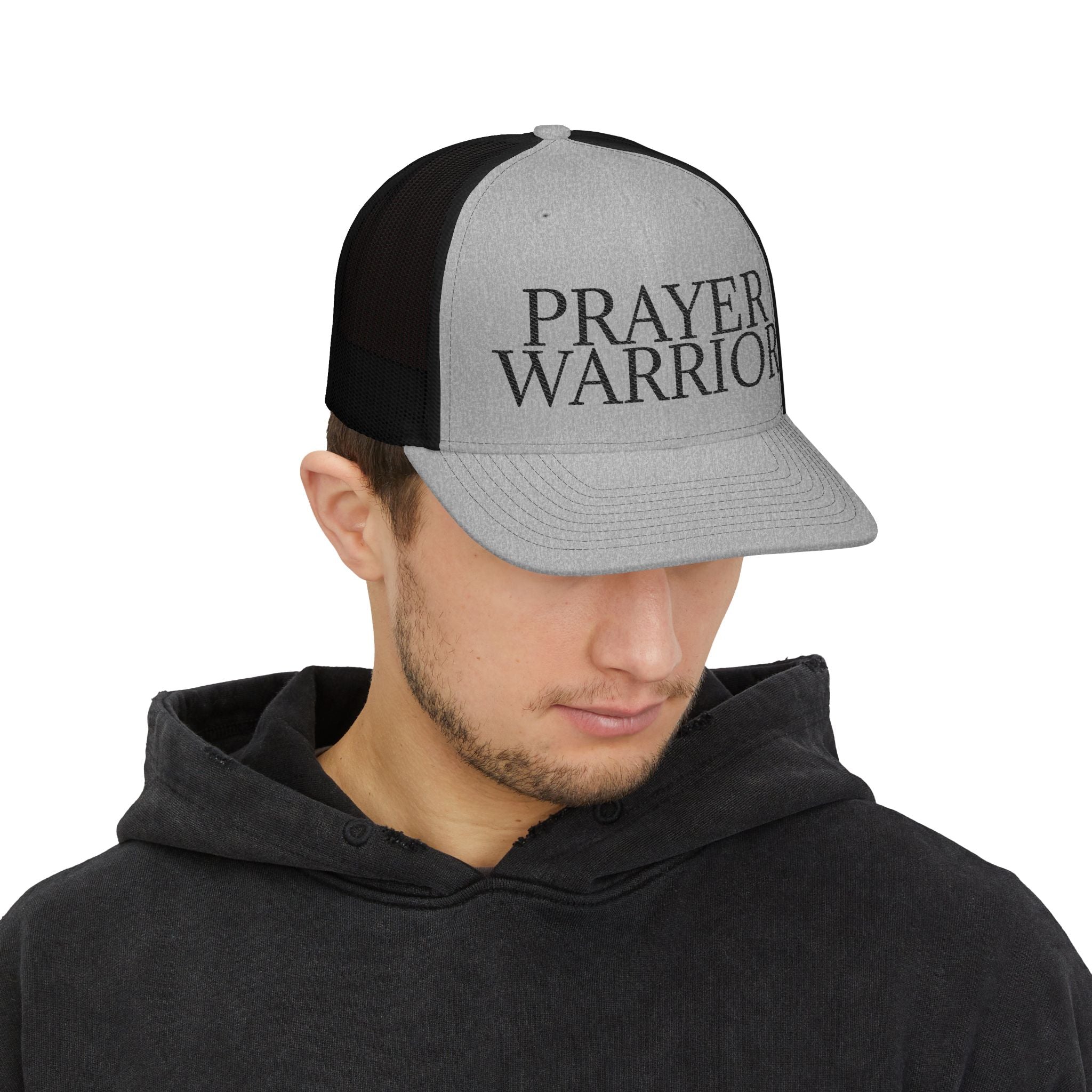 Prayer Warrior Snapback Trucker Cap | Christian Faith Mesh Hat