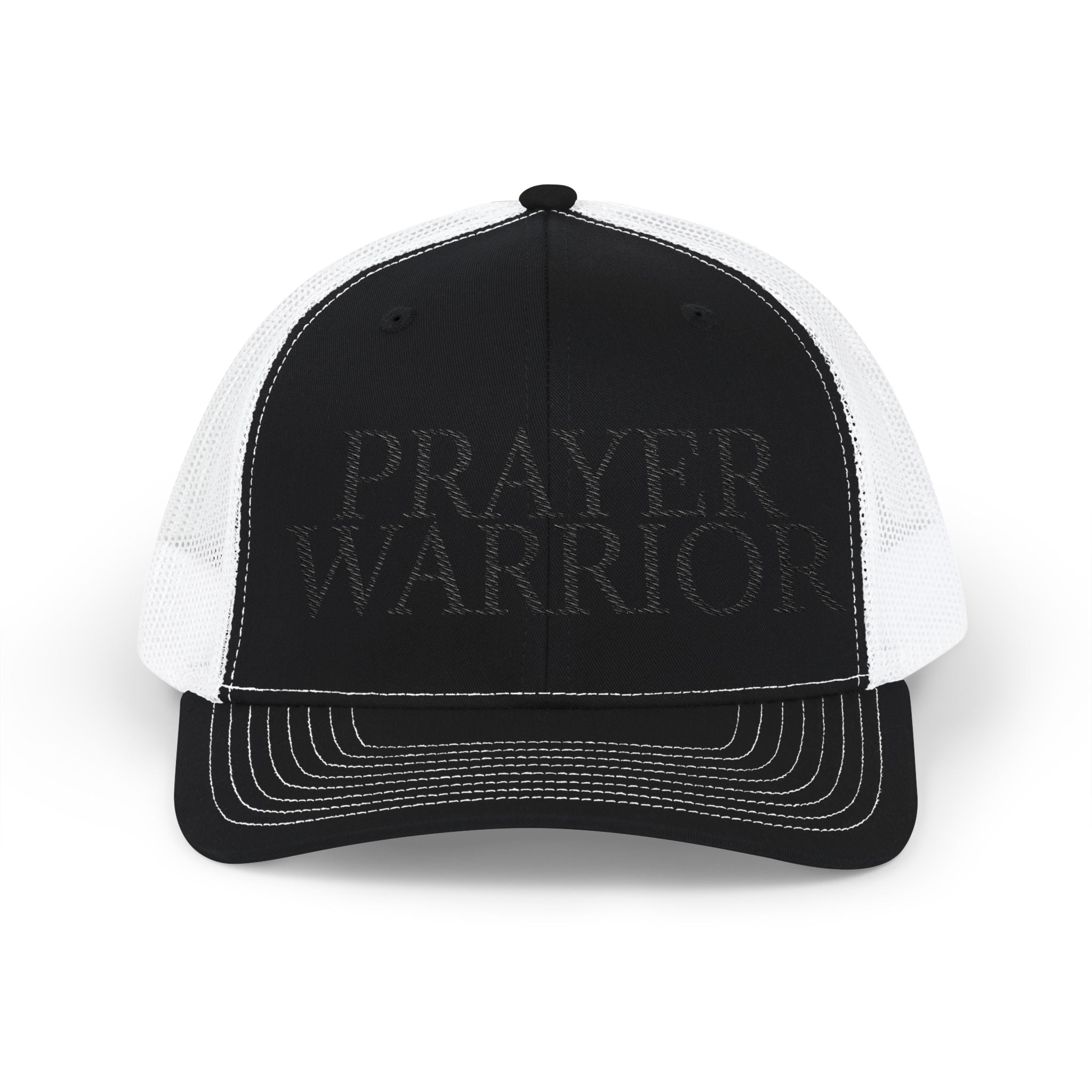 Prayer Warrior Snapback Trucker Cap | Christian Faith Mesh Hat