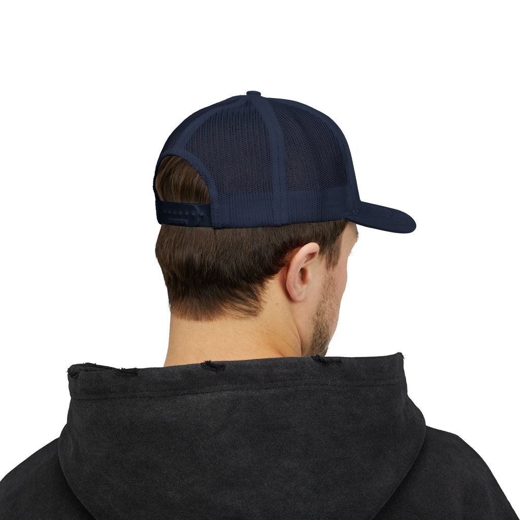 Iron Sharpens Iron Snapback Trucker Cap | Distressed Logo Patch