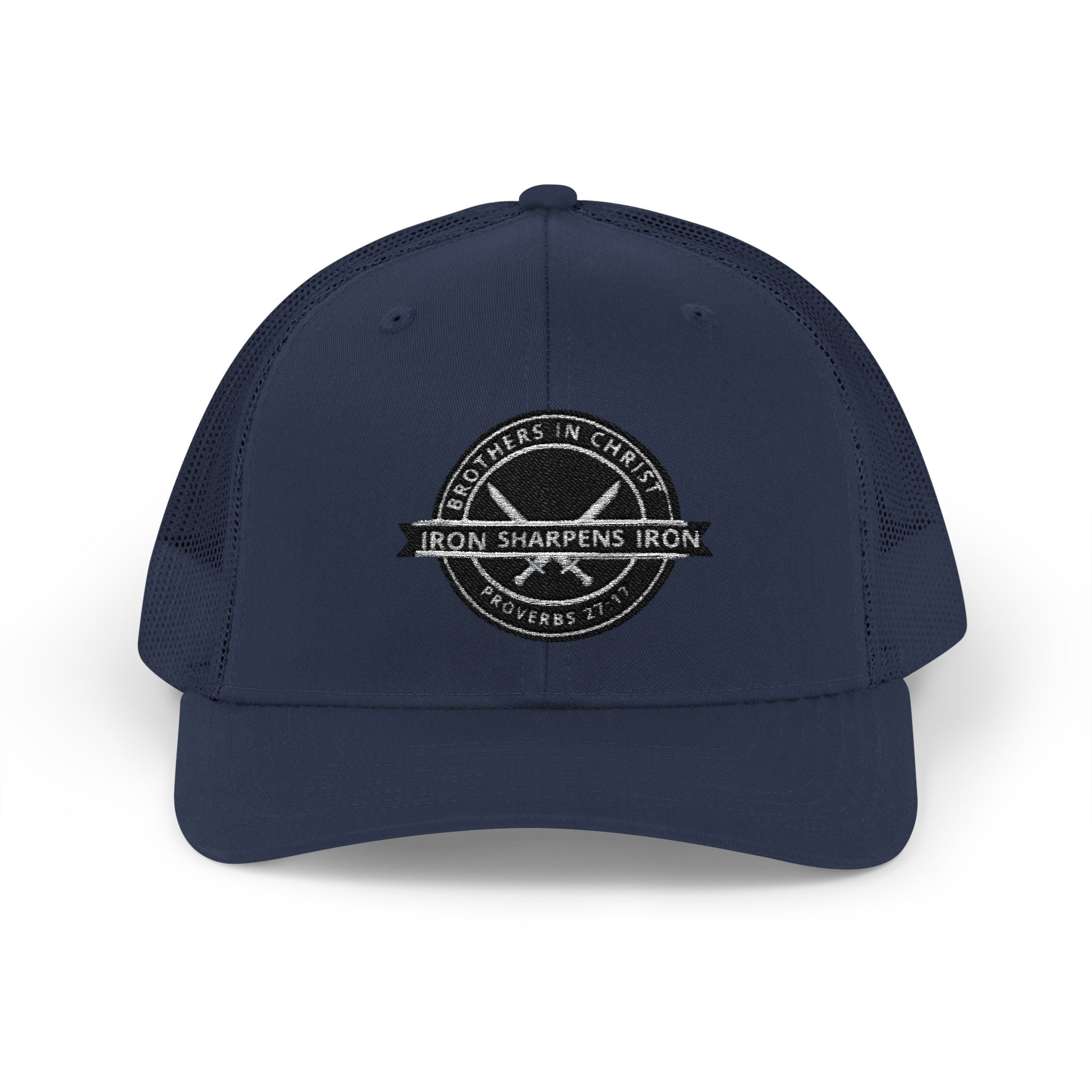 Iron Sharpens Iron Snapback Trucker Cap | Distressed Logo Patch