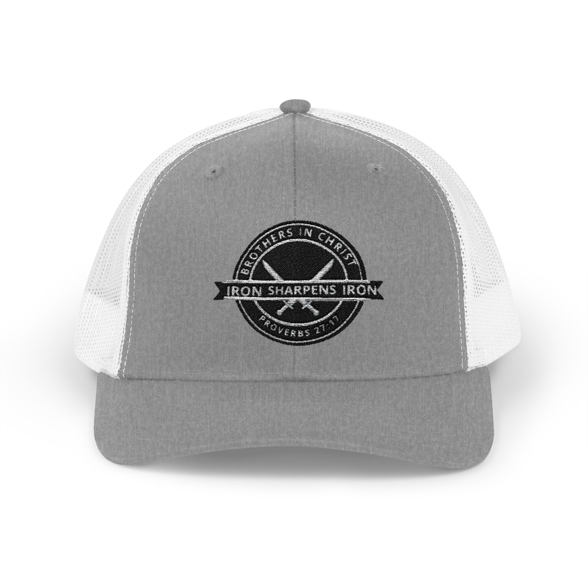 Iron Sharpens Iron Snapback Trucker Cap | Distressed Logo Patch