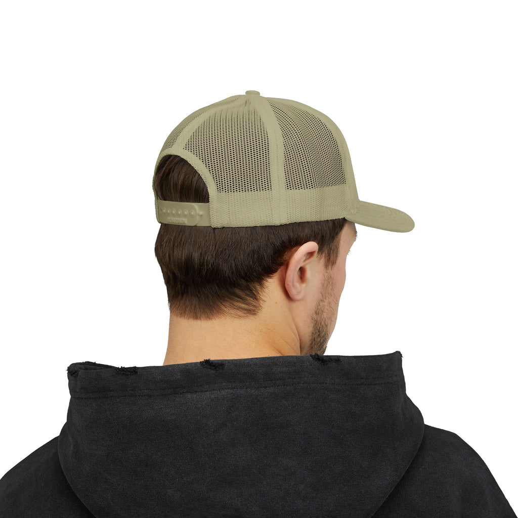 Iron Sharpens Iron Snapback Trucker Cap | Distressed Logo Patch